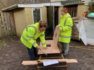 Building Mink Raft