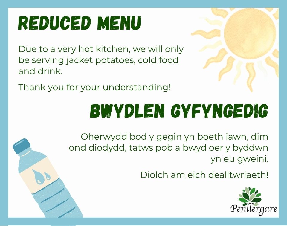 Heatwave Alert: Reduced Menu