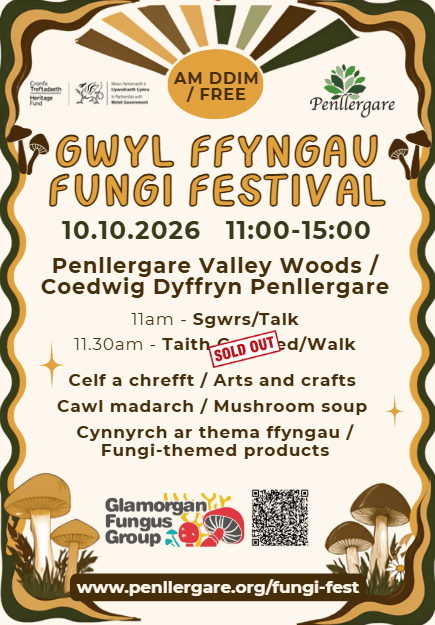 Penllergare Valley Woods Fungi Festival Poster