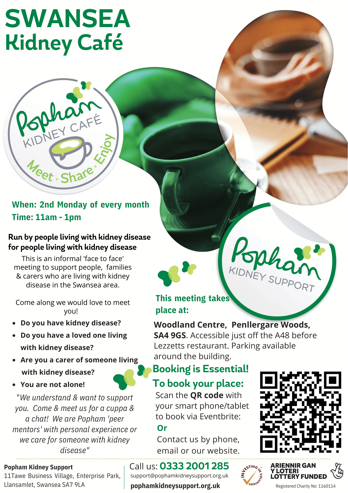 Popham Kidney Cafe at Penllergare Valley Woods - Poster