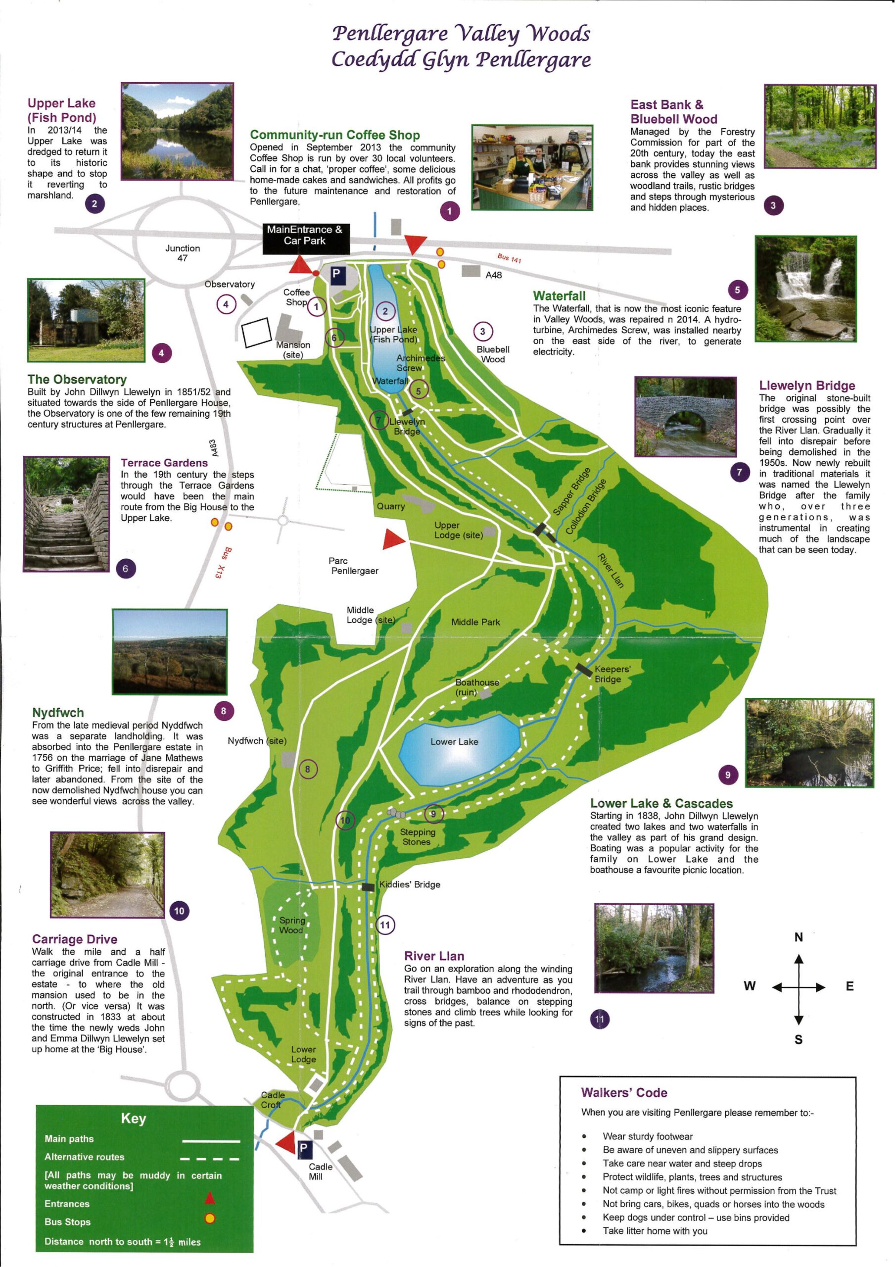 Download a Penllergare Valley Woods Map here